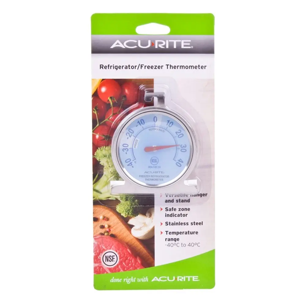 3x AcuRite Refrigerator/Freezer Dial Thermometer Celsius Home Kitchen Cooking