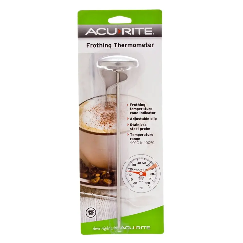 2x AcuRite Large Frothing Thermometer 4cm Dia. Dial Home Kitchen Cooking Utensil