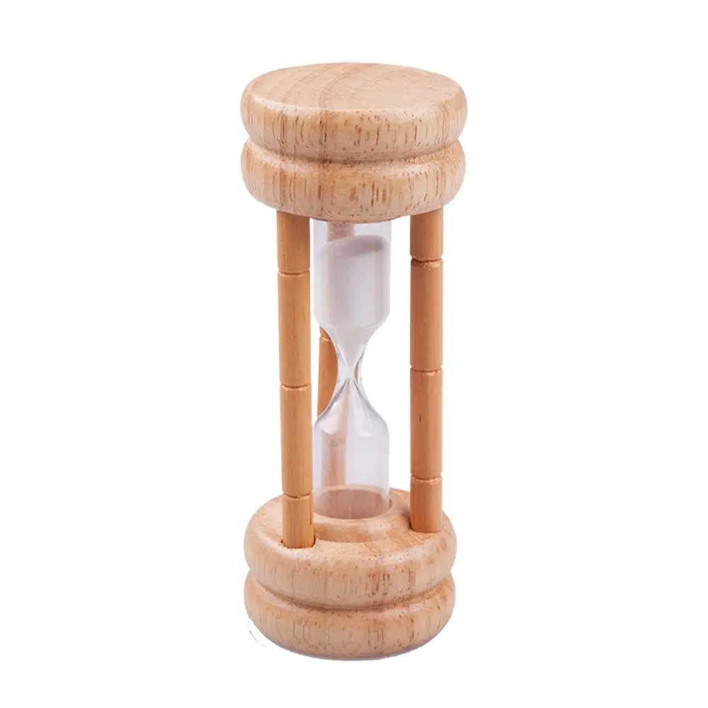 6x Appetito Natural Wood Egg Hourglass 3 Minute Timer Home Kitchen Cooking Tool