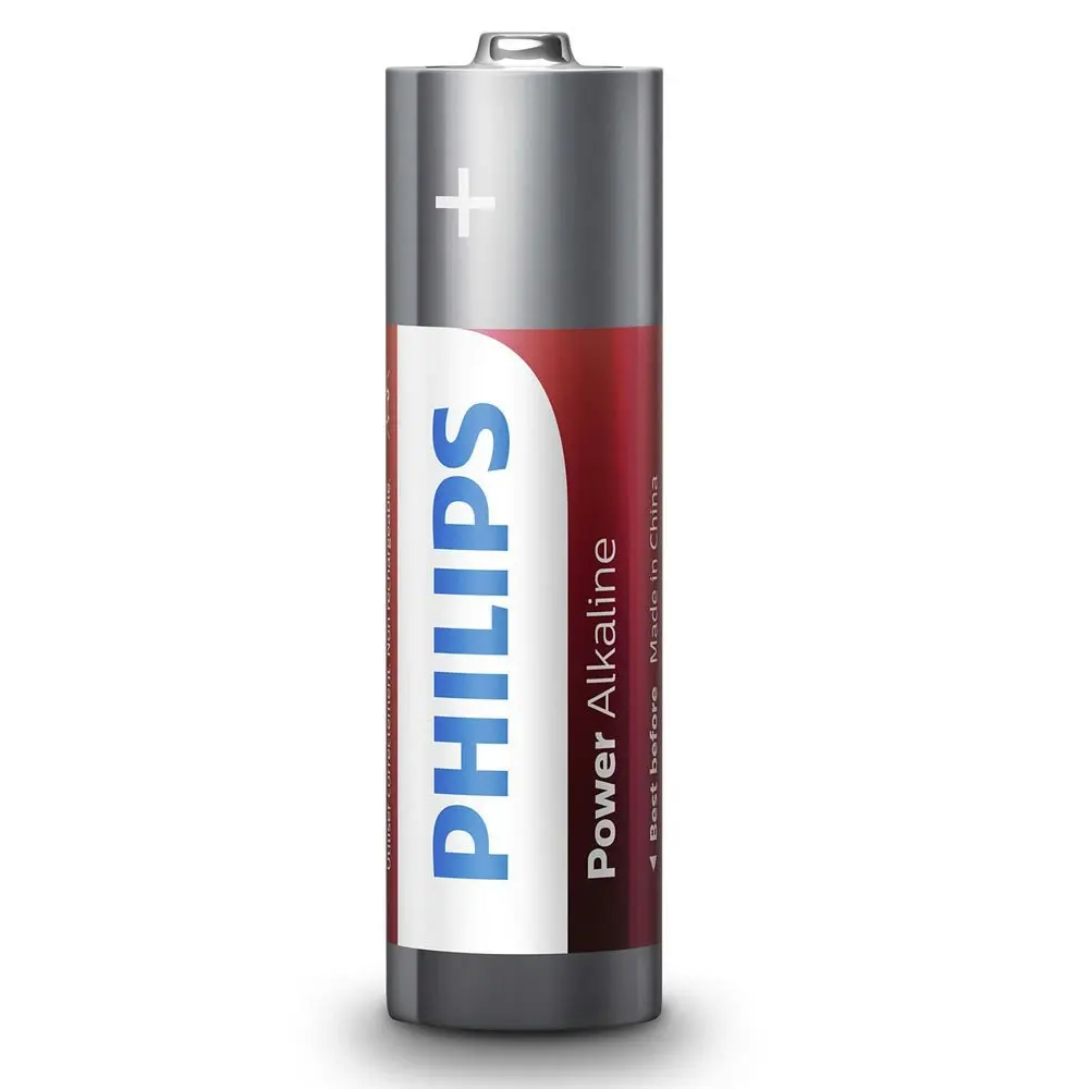 36PK Philips AA Alkaline Single Use Battery 1.5V LR6 Long Lasting Batteries