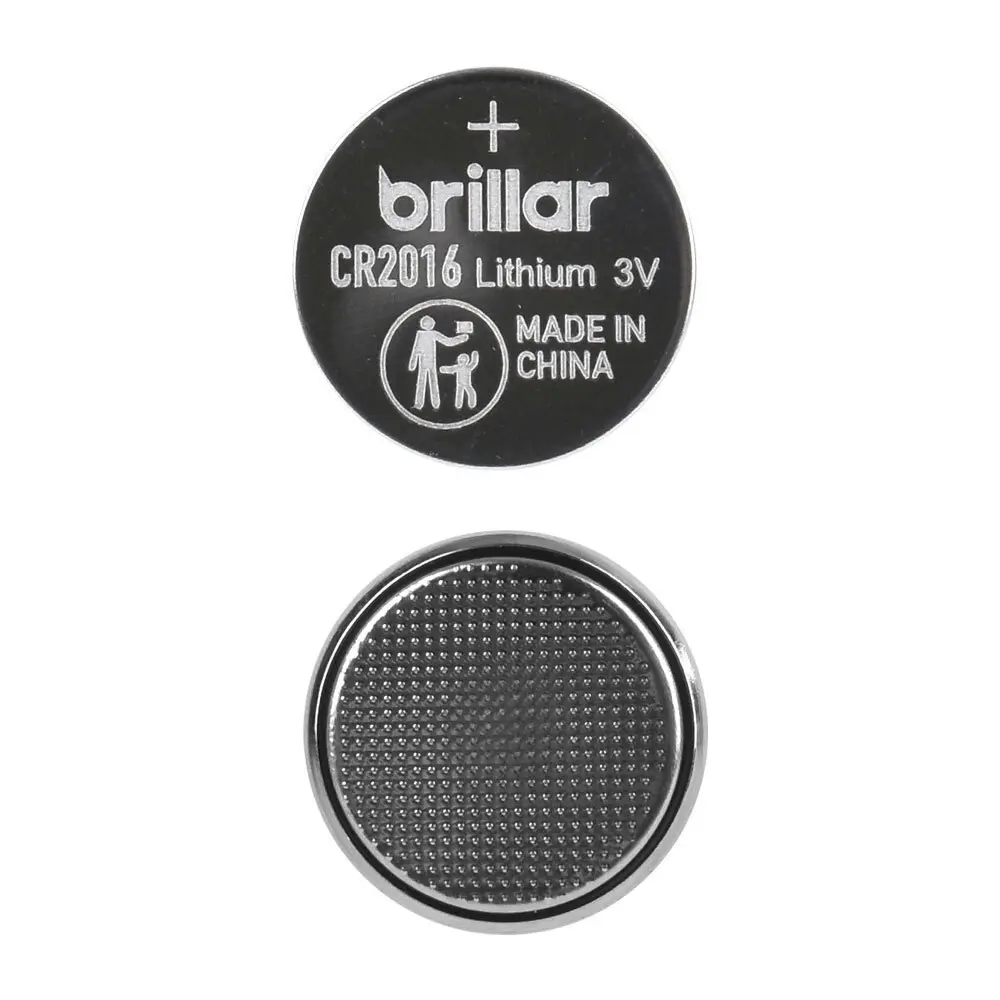 12pc Brillar Lithium Button Cell 3V Long Lasting Coin Batteries - Cr2016