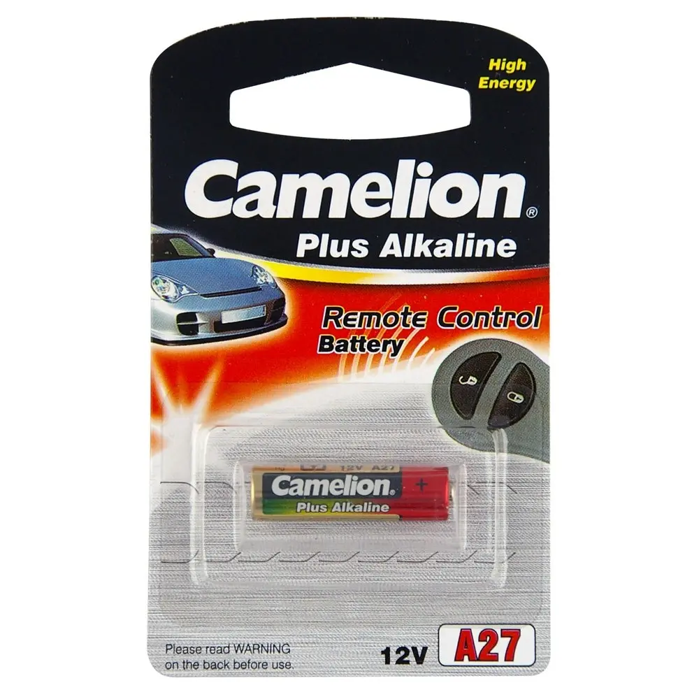 6x Camelion Alkaline Battery 12V 27A Cylindrical Power f/Garage Car Remote Alarm