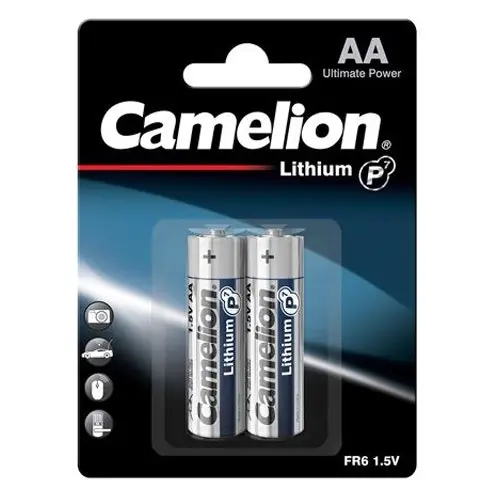 2x 2pc Camelion Lithium AA FR6 1.5V 2900mAh Long Lasting Camera Batteries