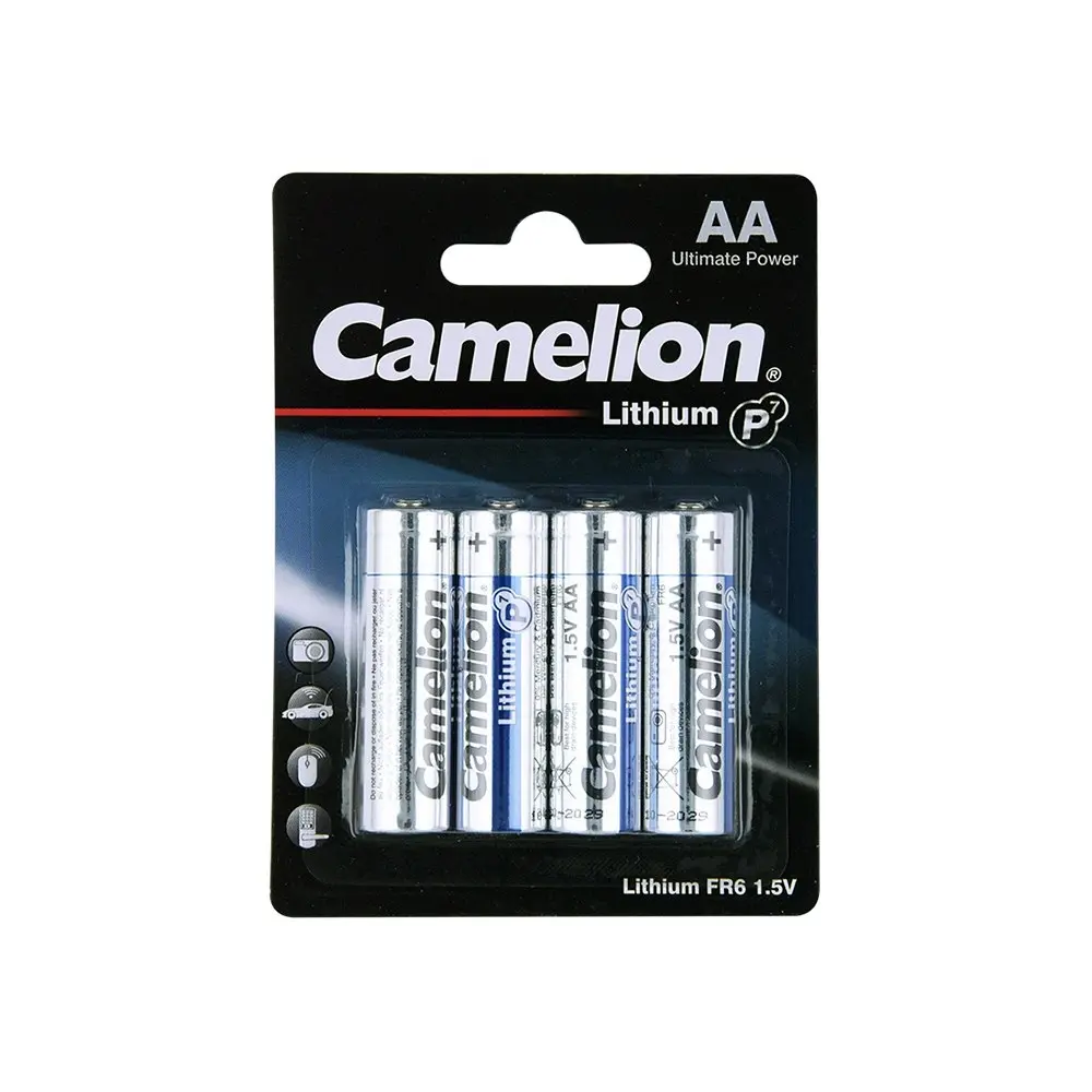 8pc Camelion Lithium AA Batteries High Power Long Lasting Multipurpose Home