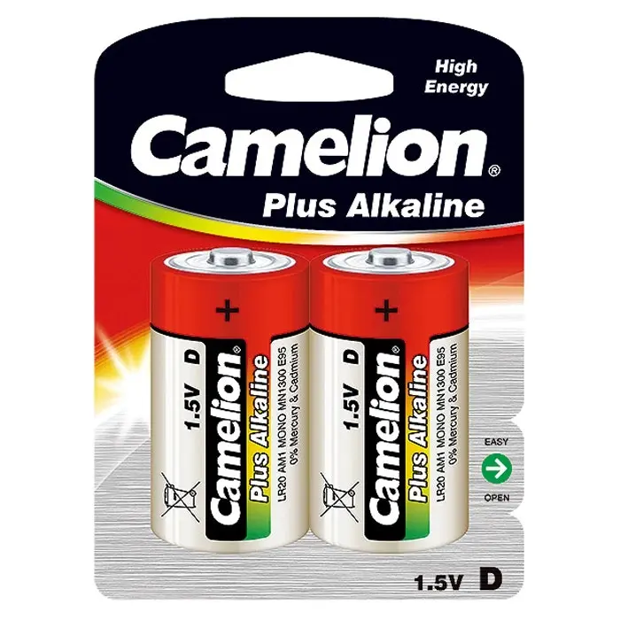 3x 2pc Camelion Alkaline D LR20 AM1 1.5V Battery Power Cylindrical Batteries