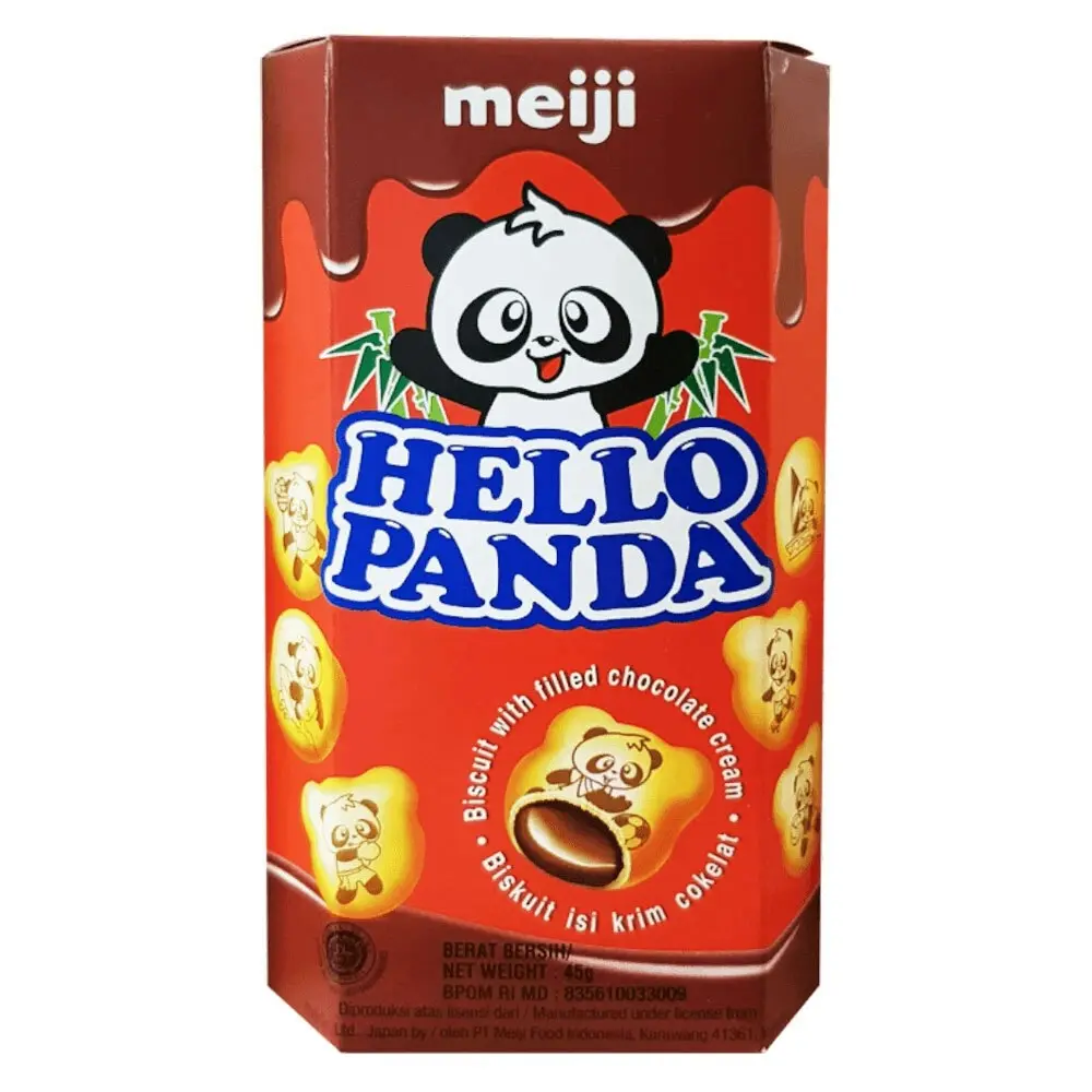 10x Meiji Hello Panda 45g Chocolate Biscuits Sweet/Snack/Treat Confectionery