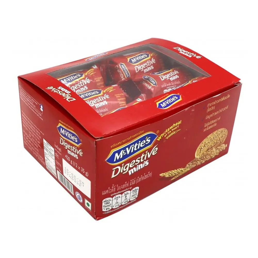 24x McVities 32.5g Digestives Mini Biscuits Packets Food Healthy Snacks Cookies