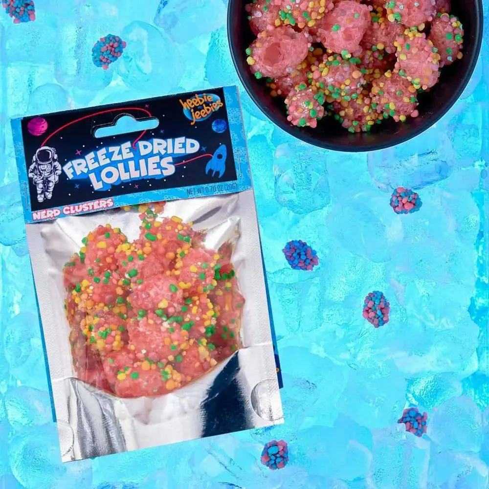 4x Heebie Jeebies 20g Freeze Dried Nerds Gummy Clusters Confectionery Mini Pack