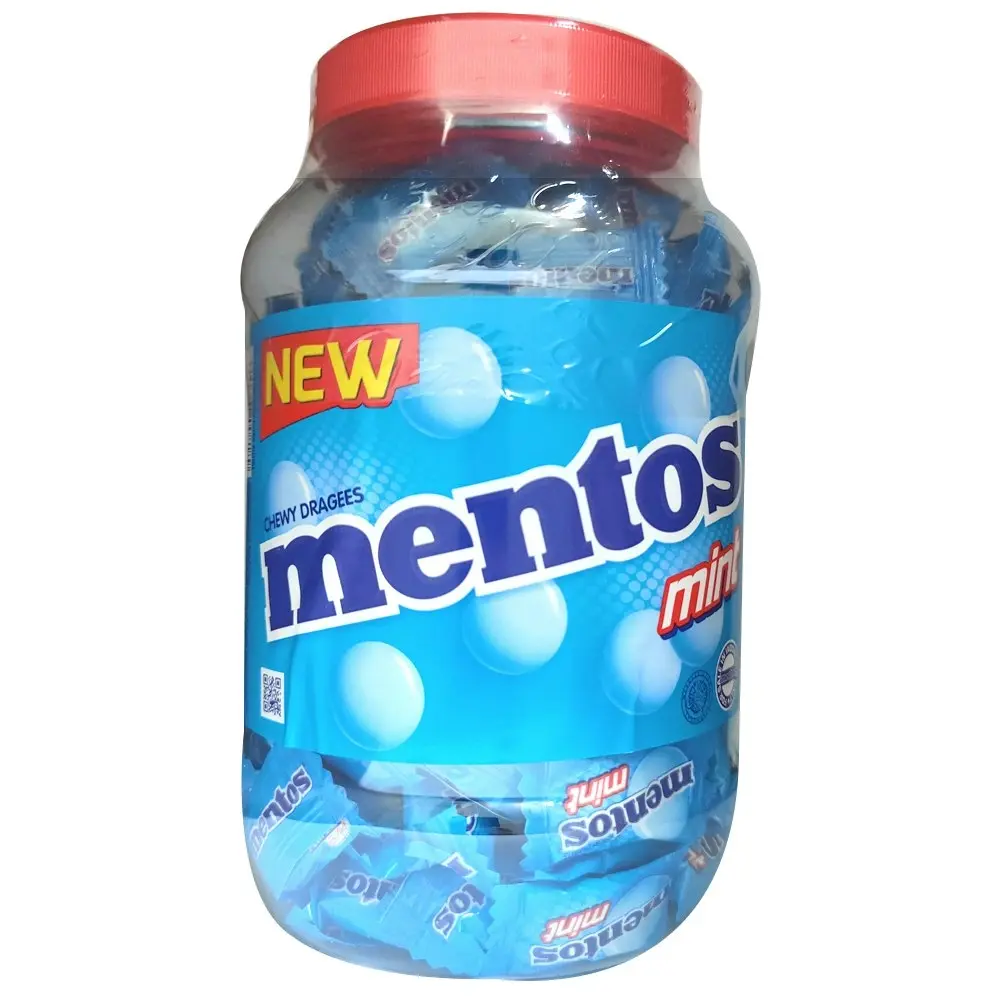 2x Mentos Jumbo Mint Chewy Candy Party Treats Confectionery Candies Chews Jar