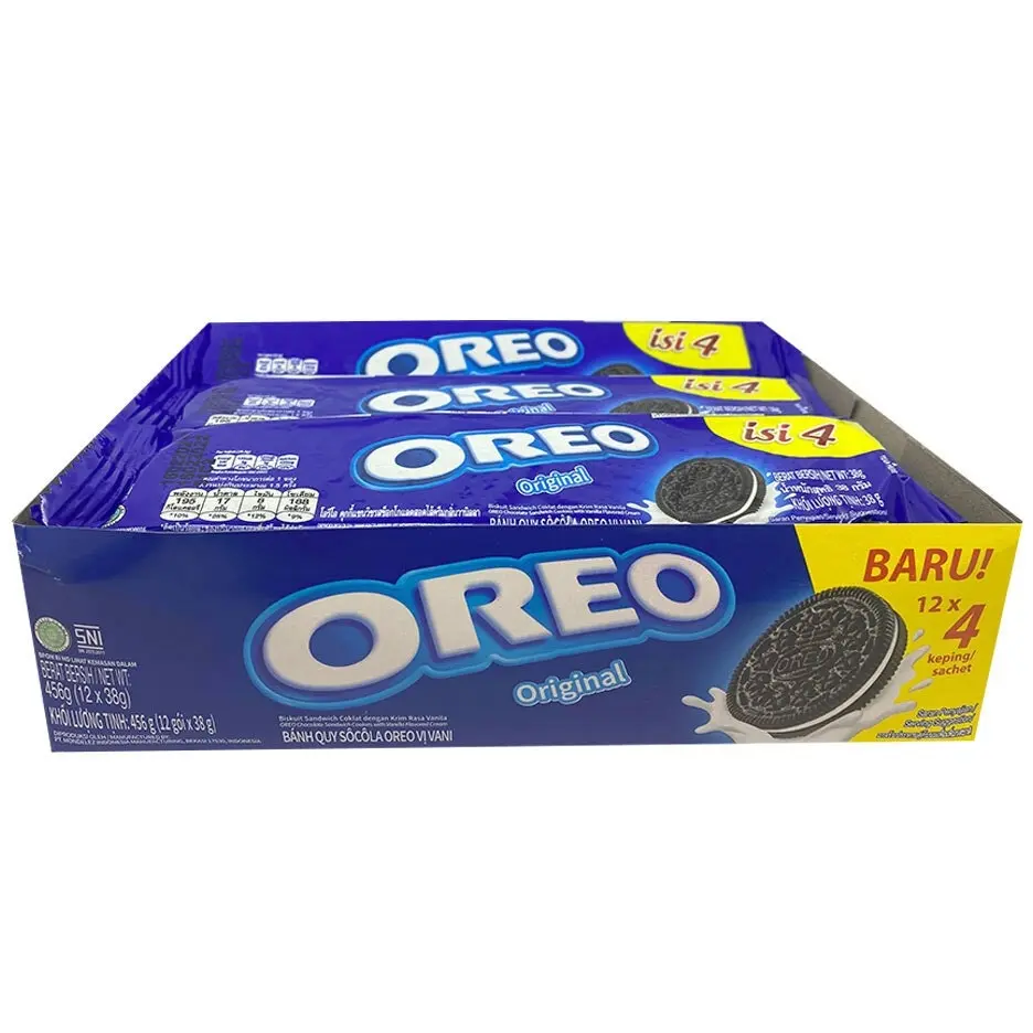 36x 4PK 38g Oreo Snack Pack Vanilla Original Cookies/Biscuits/Sweets/Chocolate