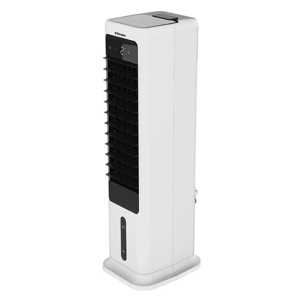 Dimplex 890mm 6L Tower Evaporative Air Cooler/Fan BLK/WHT w/ Timer/Speed Setting