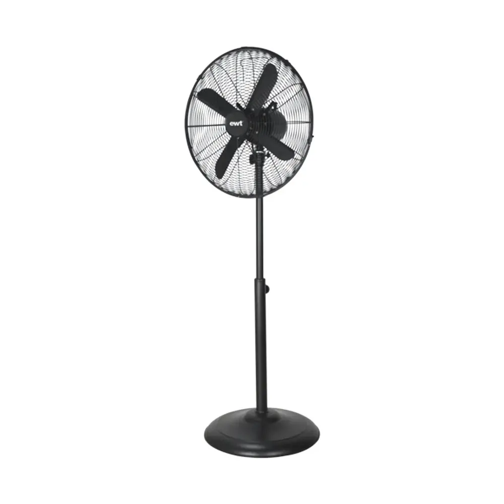 EWT 40cm Electric Freestanding 3 Speed 50W Oscillating Pedestal Cooling Fan BLK