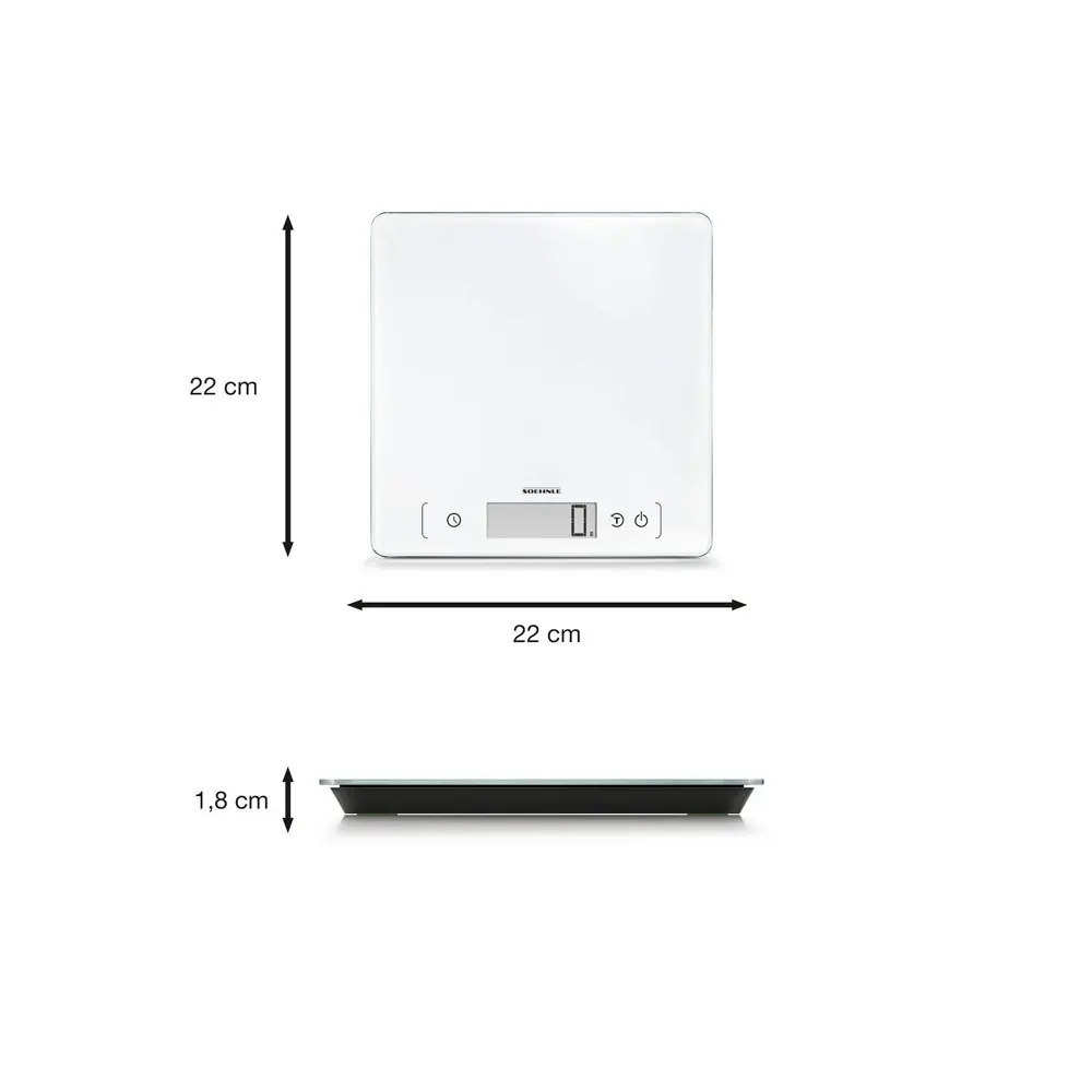 Soehnle Page Comfort 400 Digital LCD Kitchen Food Scale Measure/Weighing 10kg