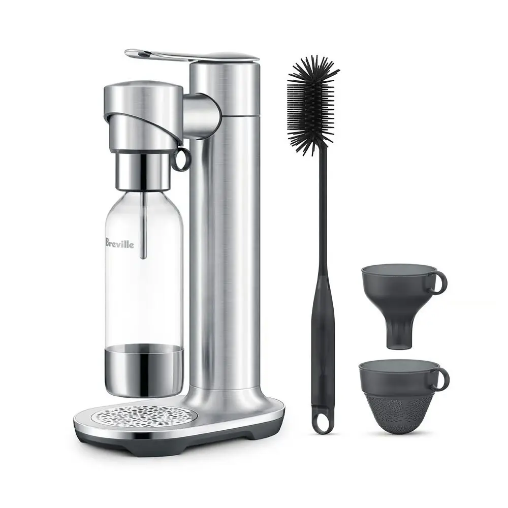 Breville The InFizz Fusion Water Sparkler Maker 43x15x26cm Stainless Steel