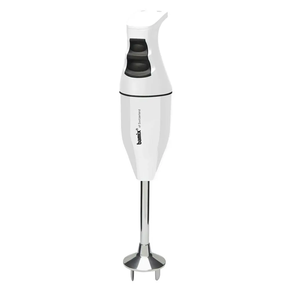 Bamix 140w Stainless Steel Classic Immersion Handheld Blender Food Chopper White