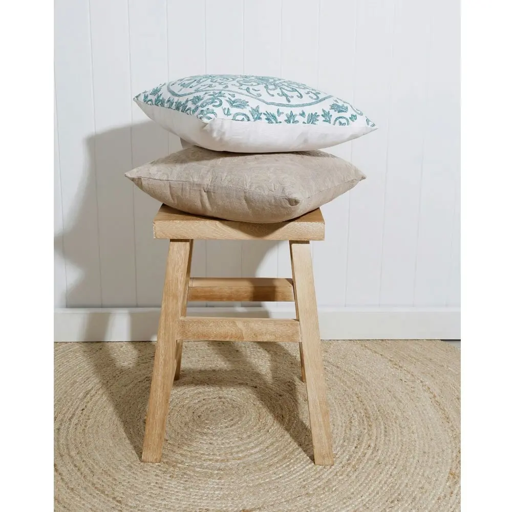 Maine & Crawford Charleigh 45x35cm Wooden Side Table/Stool Furniture Natural