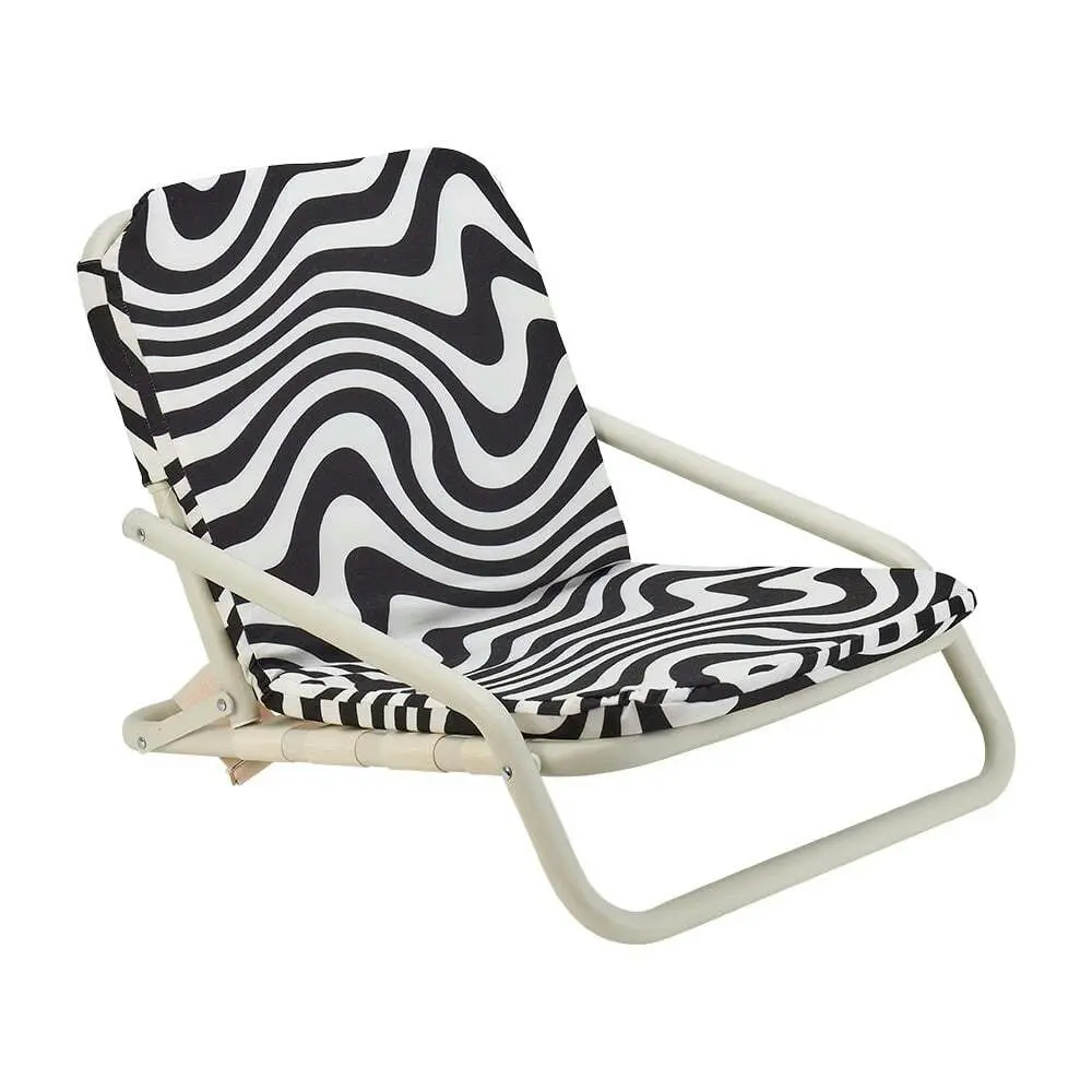 Annabel Trends Deluxe Beach Chair Portable Folding Outdoor Seat Hypnotic Swirl