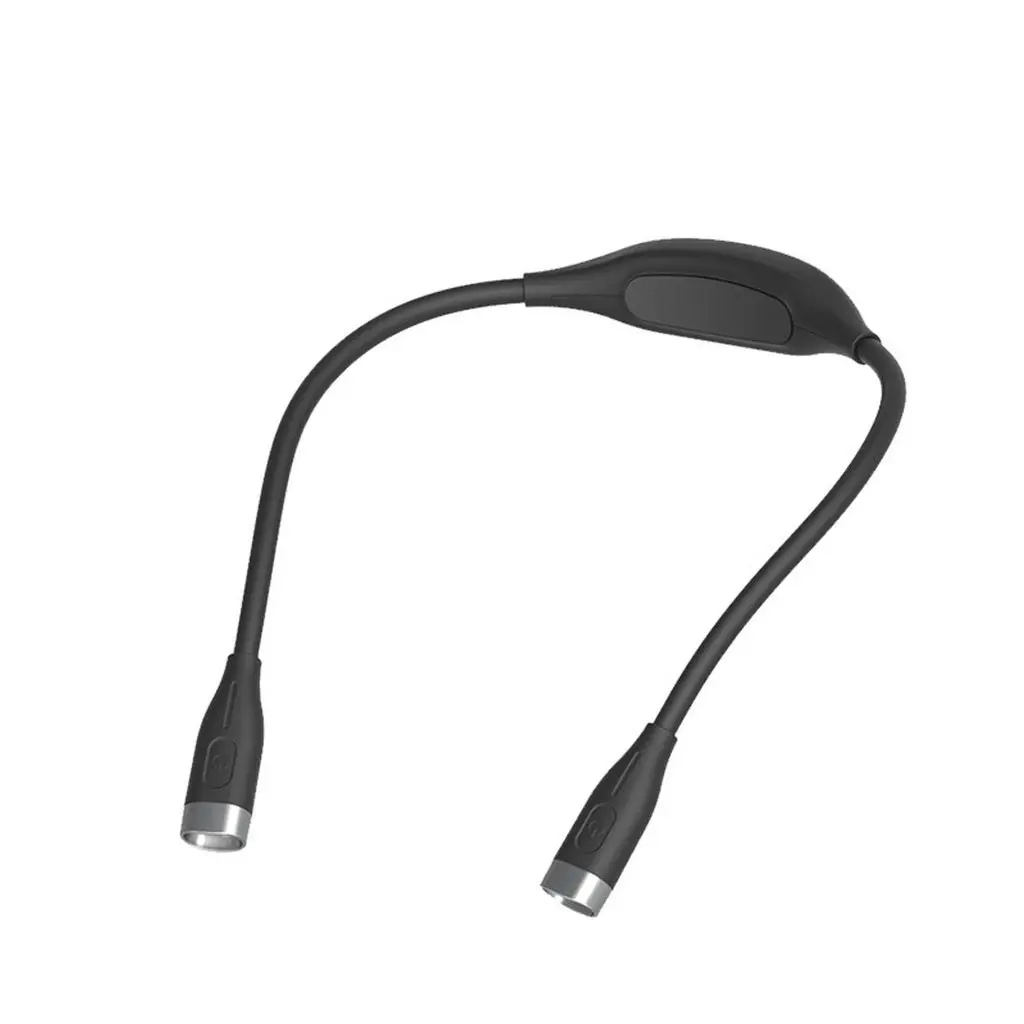 Gominimo Adjustable Led Neck Reading Light In Black - One Size