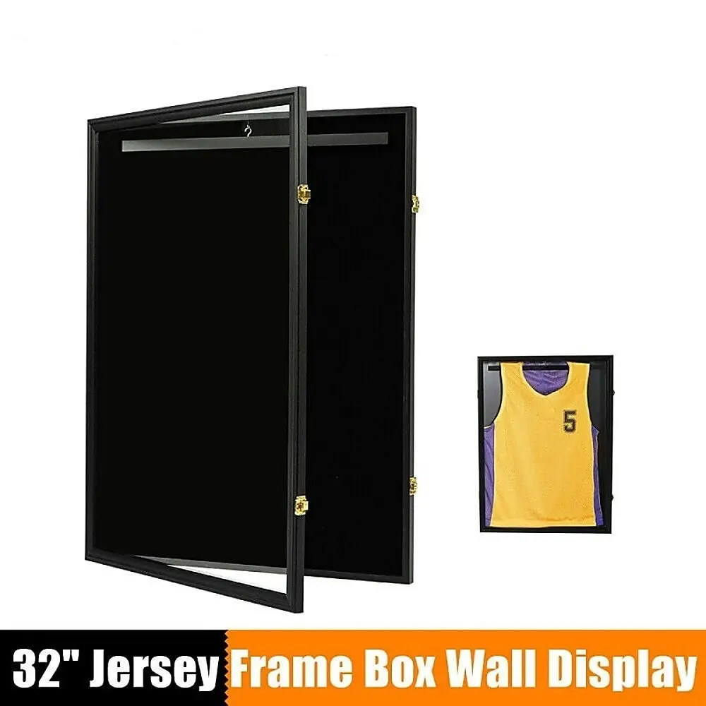 Wall Display/Case Lockable Rack 80Cm Football Basketball Jersey Storage Box