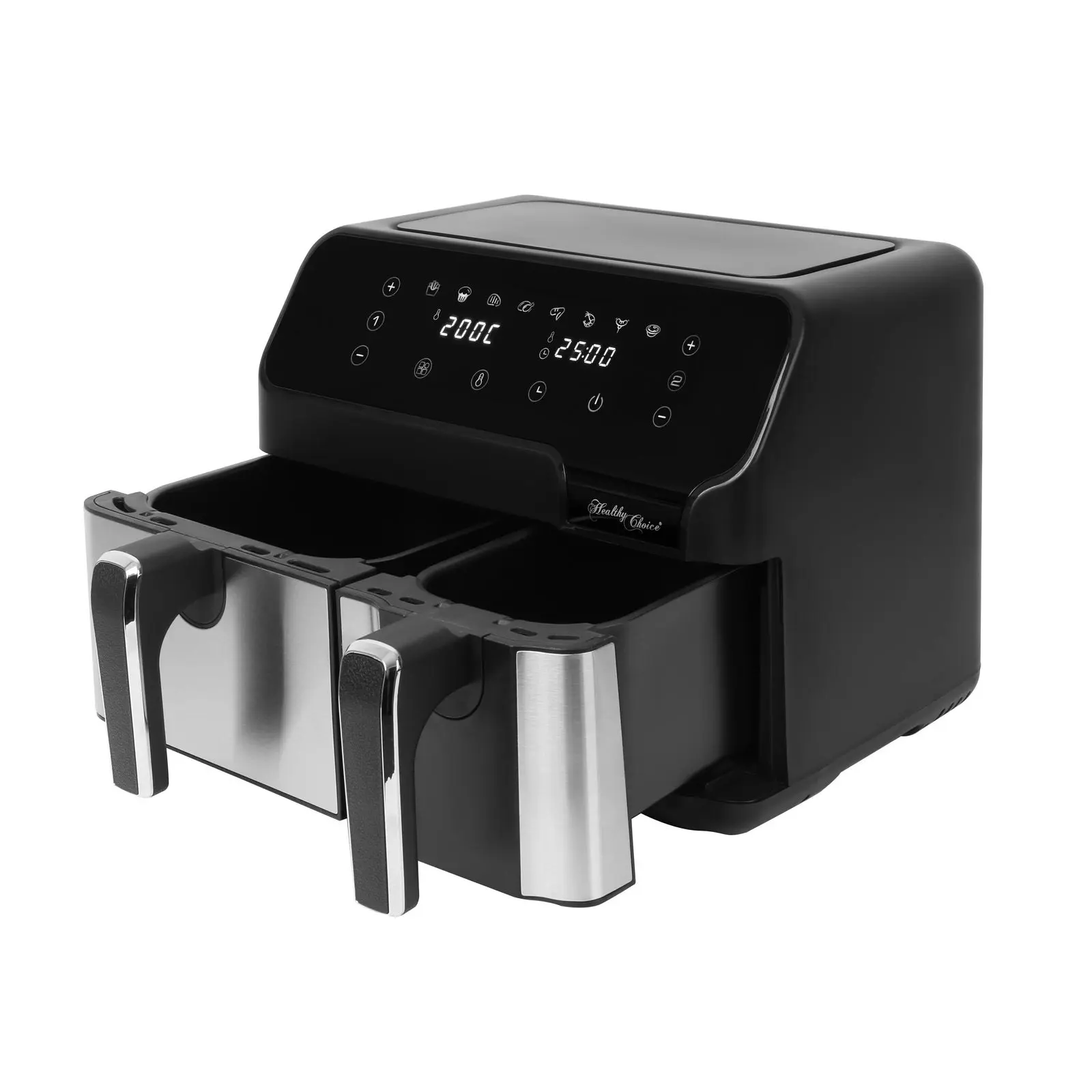 10L Digital Dual Zone Air Fryer W/ Temperature Control