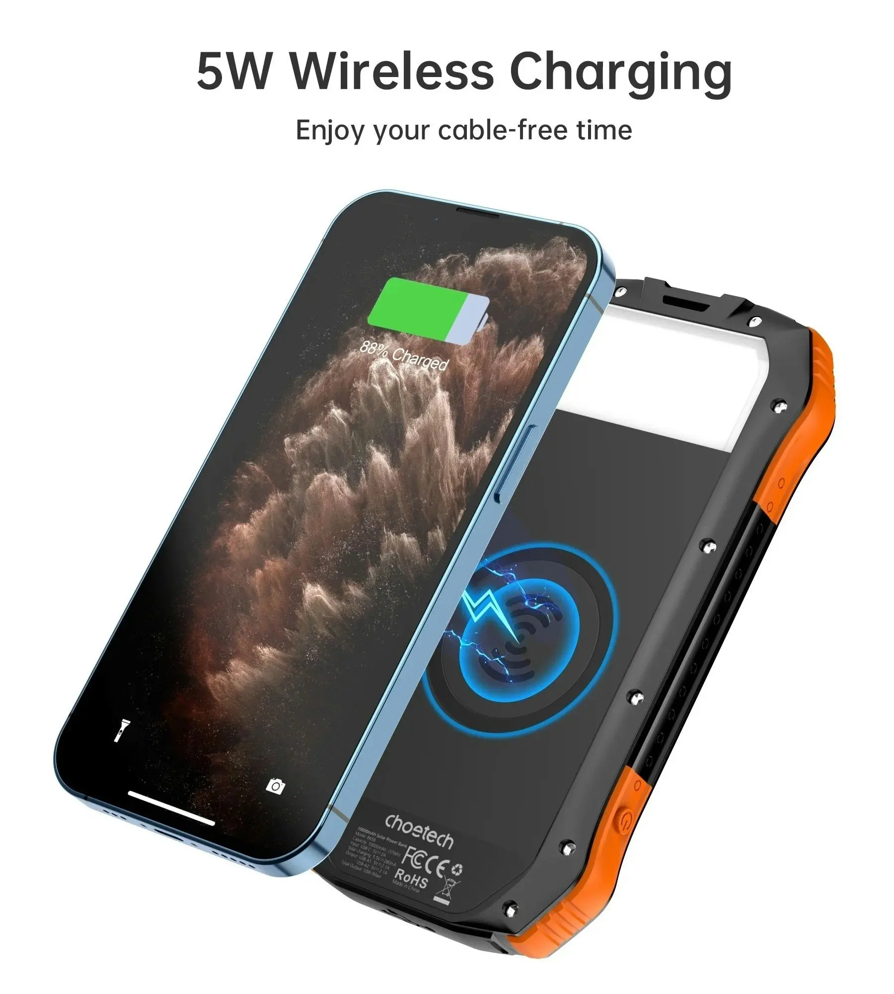 Choetech B657 20000Mah Solar Power Bank