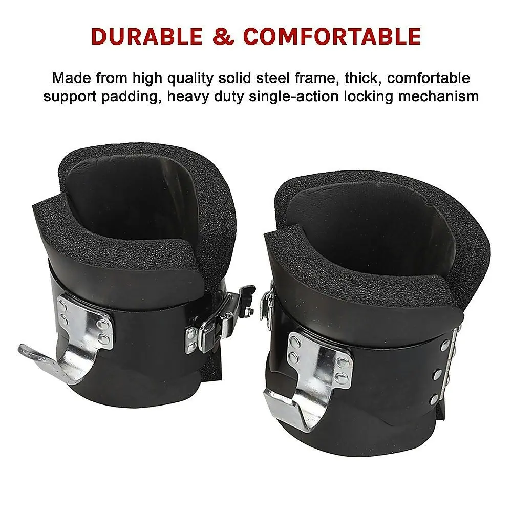 Gravity Inversion Boots Therapy Hang Spine Posture Physio Gym Fitness - One Size