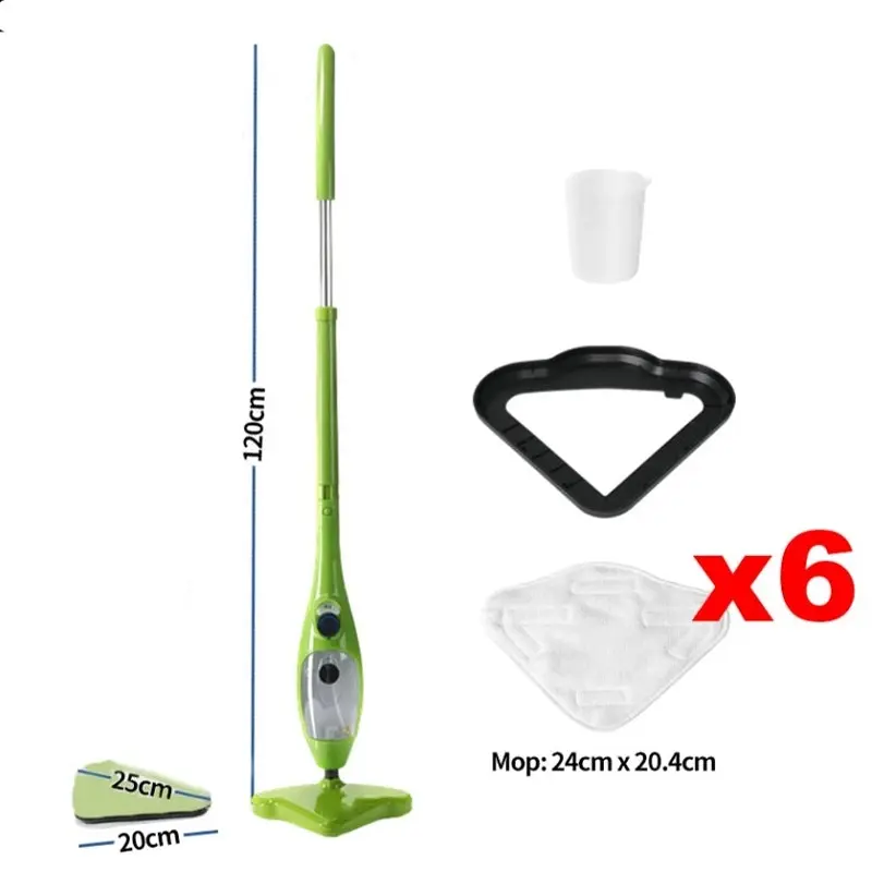 Steam Mop Handheld Carpet Cleaner High Pressure Steamer Floor Cleaning 1300W