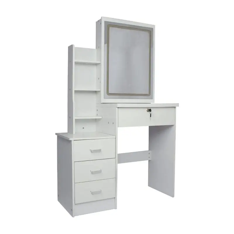 Ekkio Dressing Table White Led Mirror + Stool Ek-Dt-100-Ld