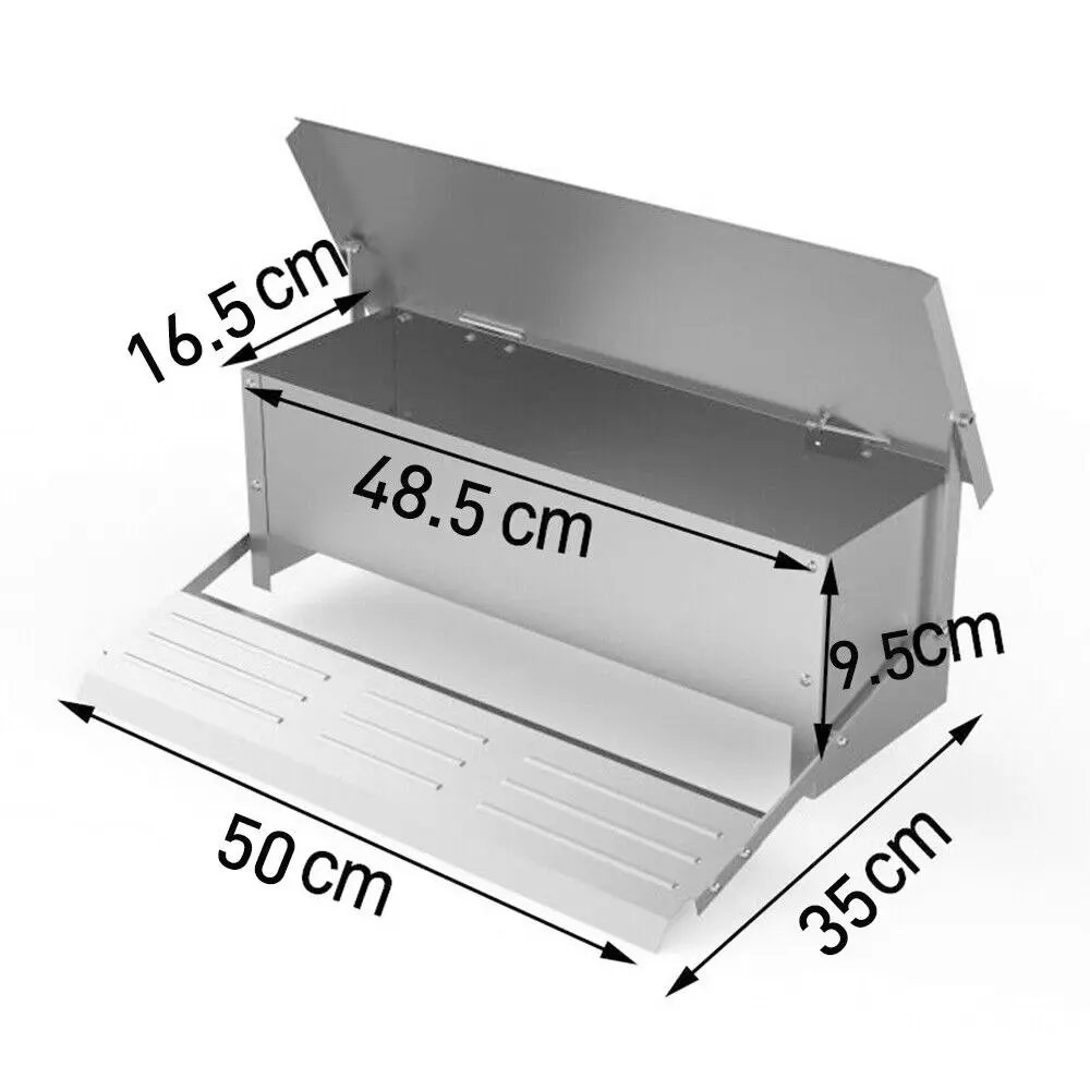 5Kg 7.5L Garden Farm Automatic Food Storage Box Stand Chicken Feeder Poultry