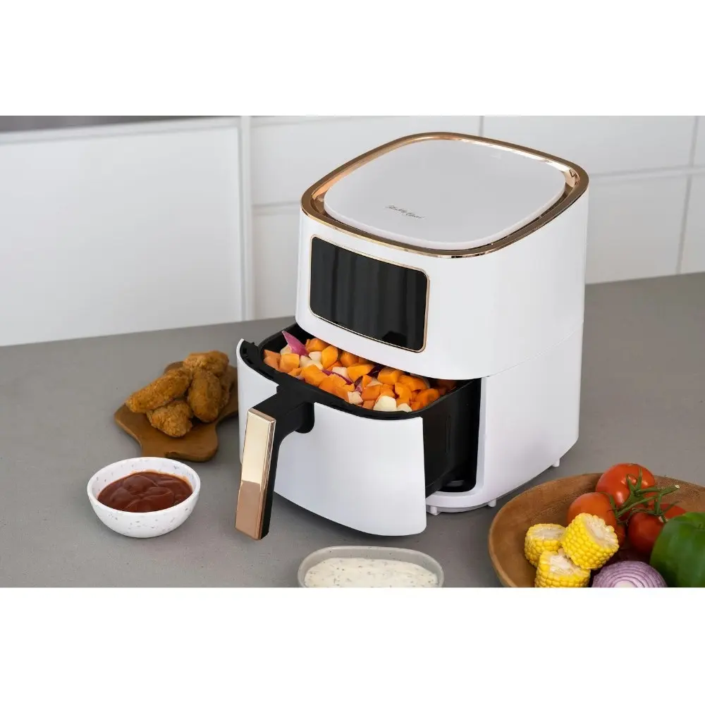 7L Digital Air Fryer (White Rose Gold) 1700W, <200C, 8 Cooking Settings - One Size