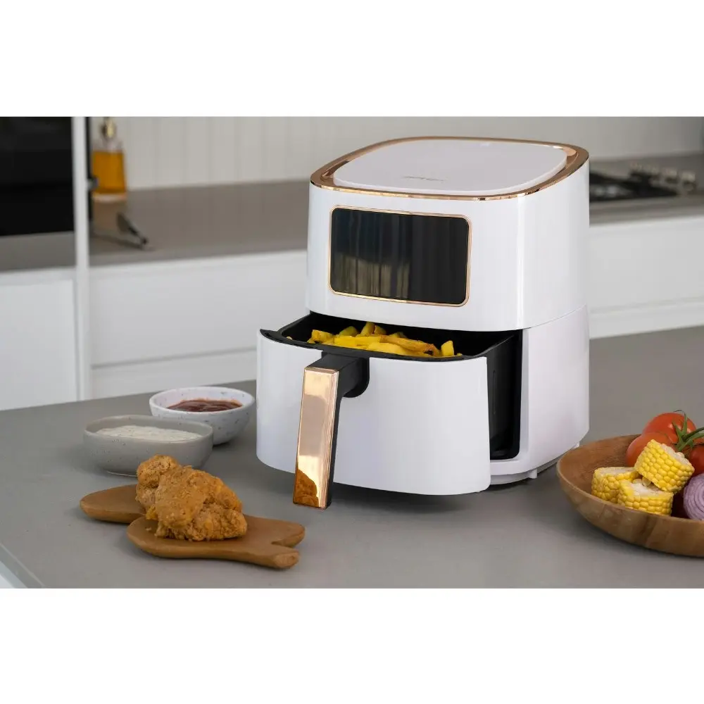 7L Digital Air Fryer (White Rose Gold) 1700W, <200C, 8 Cooking Settings - One Size