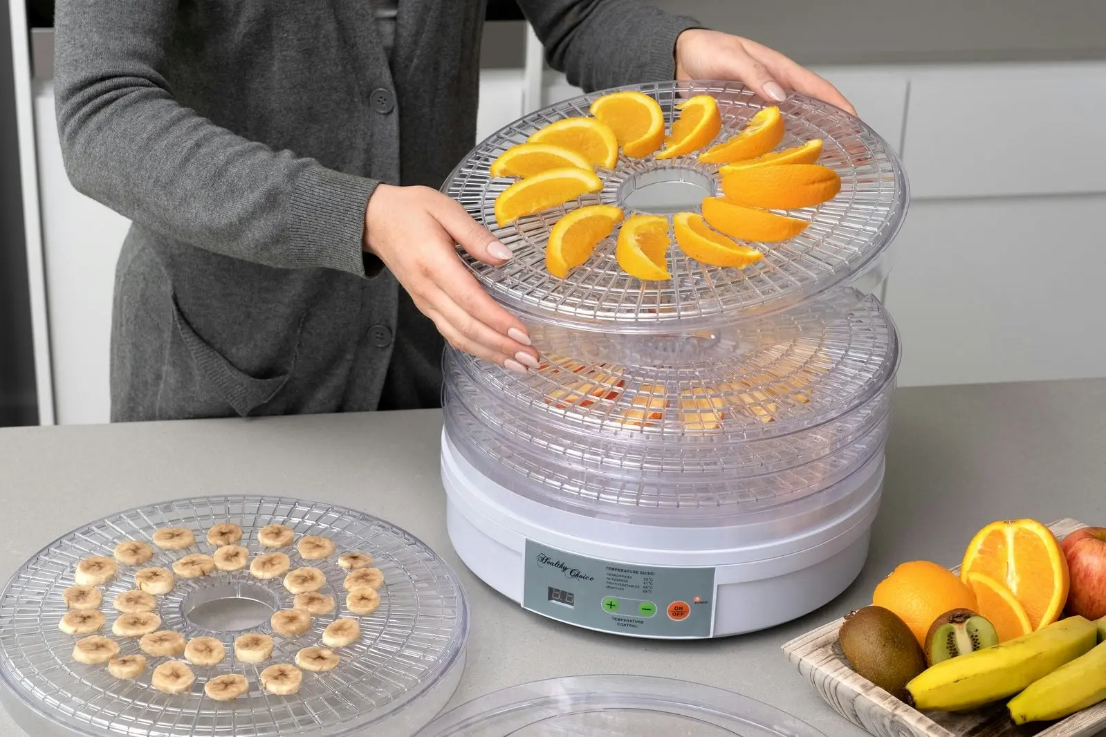 European Design Food Dehydrator/ Preserver W/ 2 Power Levels - One Size