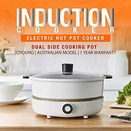 Joyoung Ih Induction Cooker With Hot Pot C21-Cl01, 300W-2100W Adjustable Power Supply, Separated And Stove - One Size