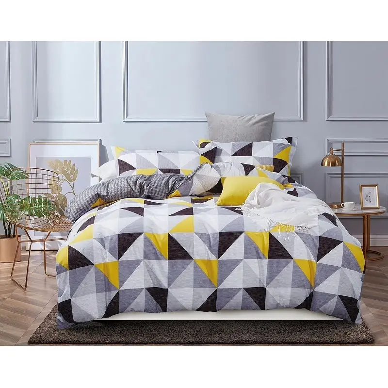 Geometric Duvet Quilt Cover Set - Queen