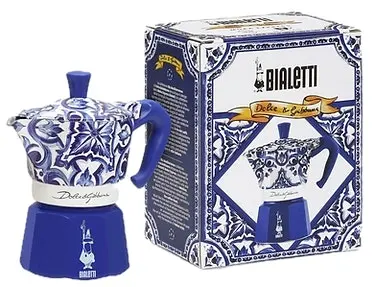 Bialetti Dolce & Gabbana Moka Express | Mediterrean Blue - 3 Cup