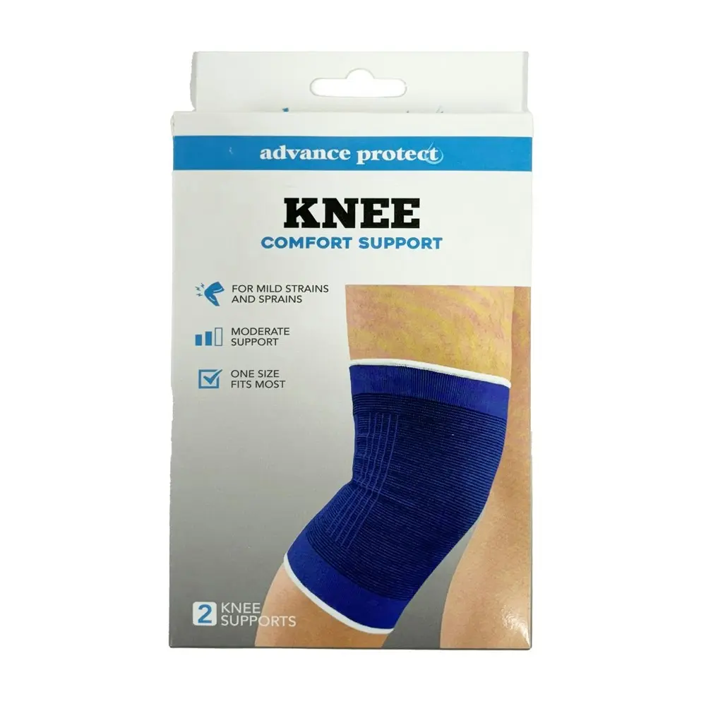 6x 2pc Advance Protect Knee Support Compression Braces Joint Stability 20x13cm