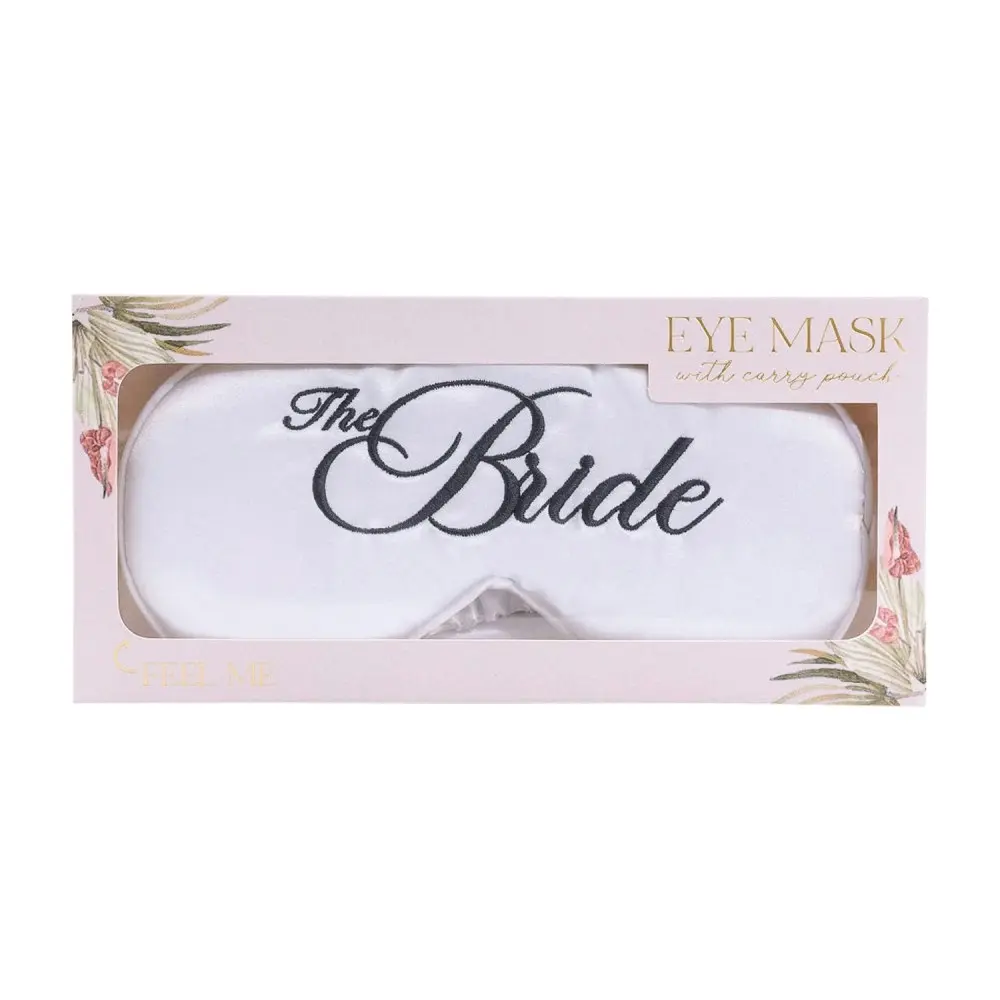 Splosh Wedding The Bride Satin Eye Mask/Cover Surprise Blindfold 25x9cm White