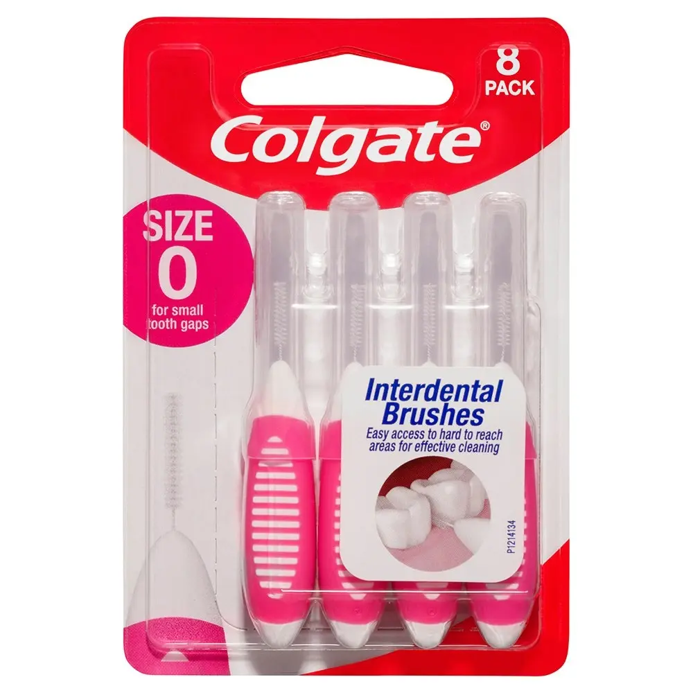 24pc Colgate Interdental Brush Floss Size 0 Teeth Cleaning Toothbrush Oral Care