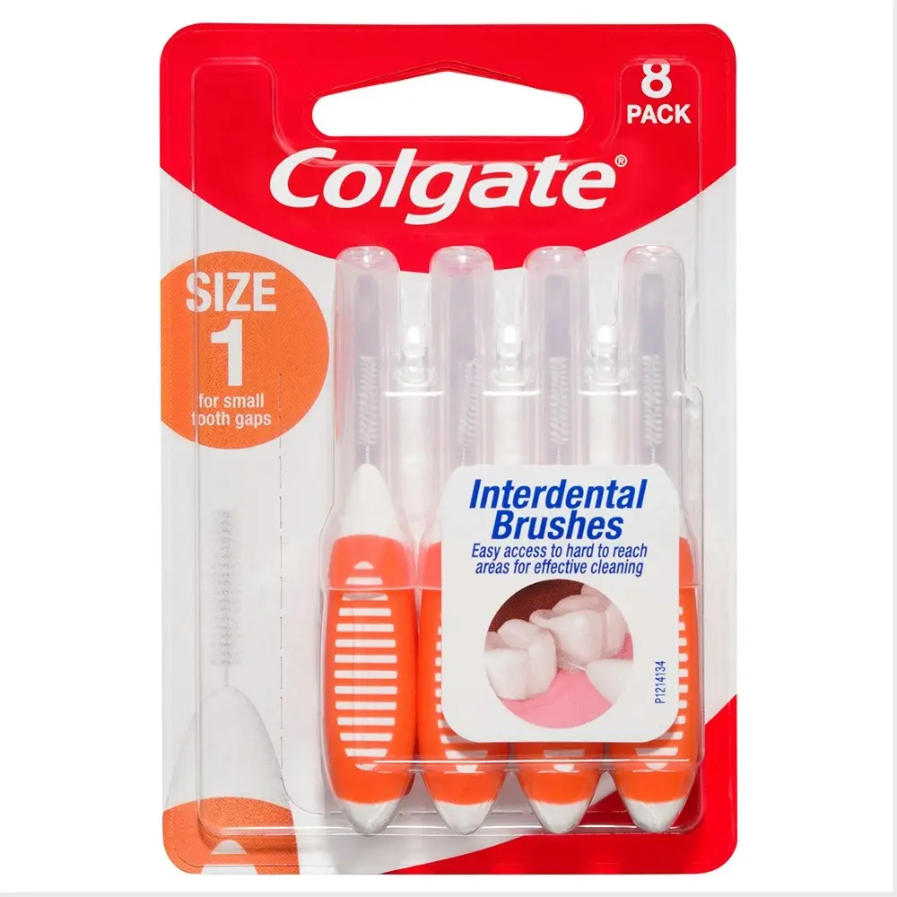 24pc Colgate Interdental Brush Floss Size 1 Teeth Cleaning Toothbrush Oral Care