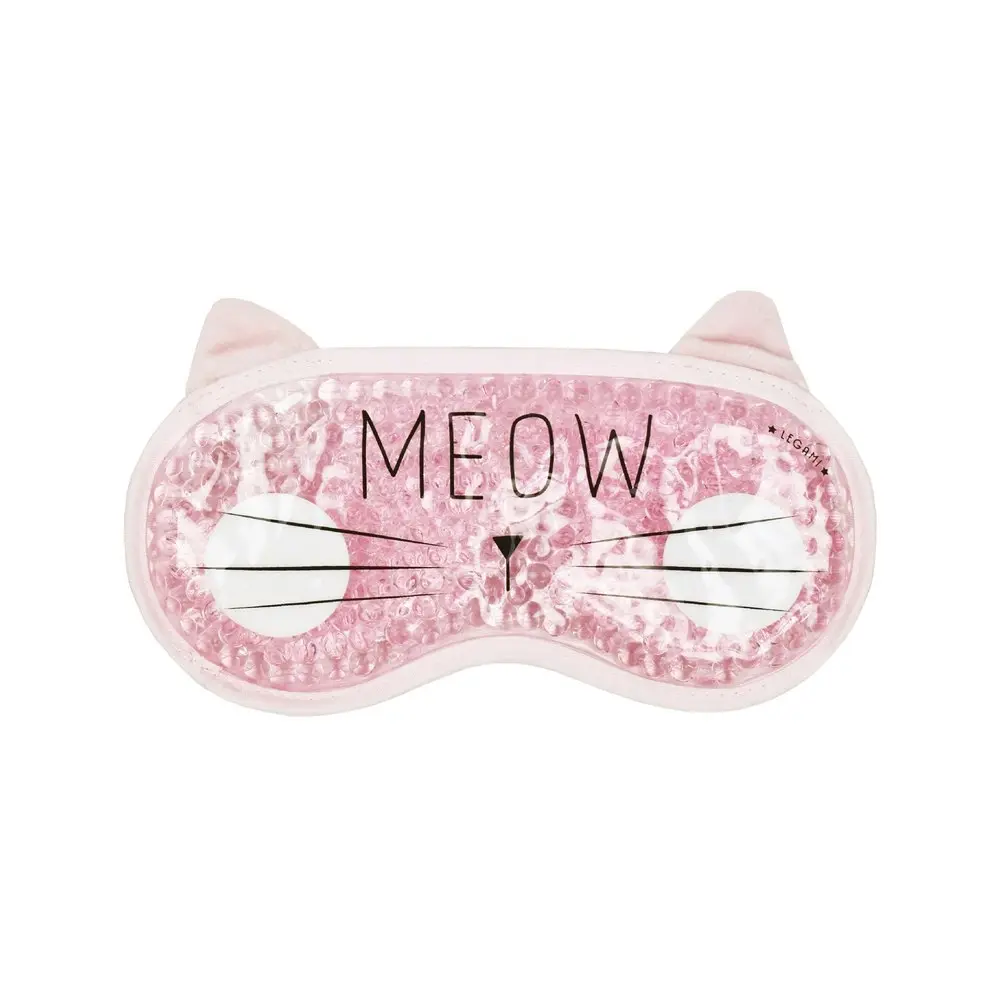 2x Legami Gel Eye Mask/Sleeping Blindfold Hot/Cold Compress Pad Chill Out Meow