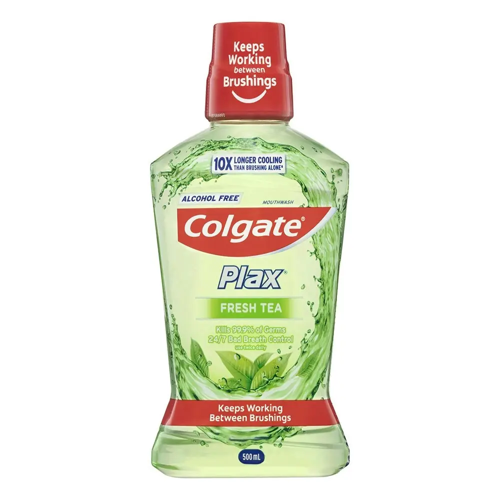 3x 500ml Colgate Plax Mouthwash Fresh Tea Dental/Teeth Hygiene/Cleaning/Health