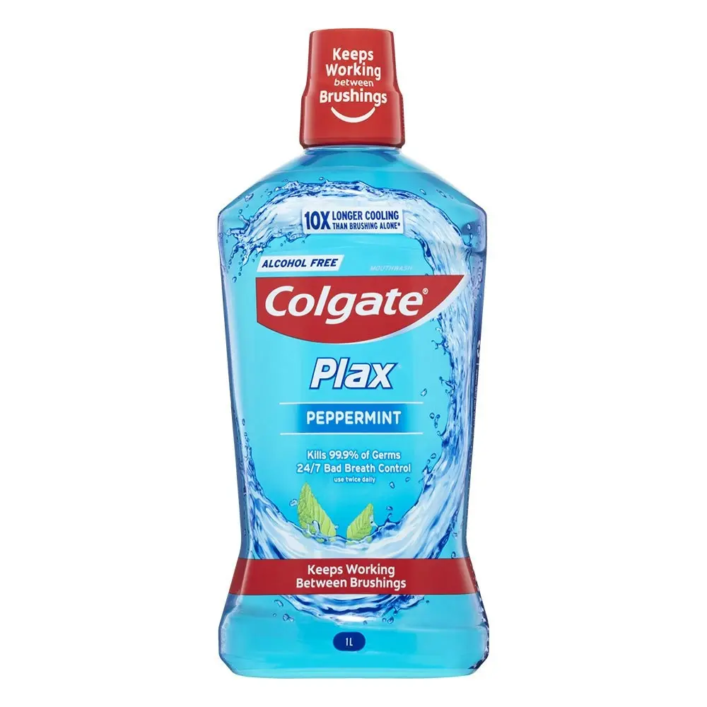 3x 500ml Colgate Plax Mouthwash Peppermint Dental/Teeth Hygiene/Cleaning/Care