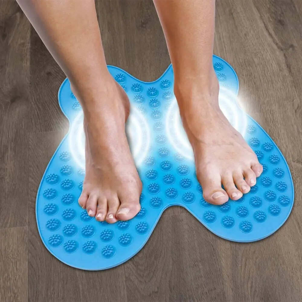 2x Loraine Reflexology Foot Accupuncture Stone Mat Pain Relief Relaxation