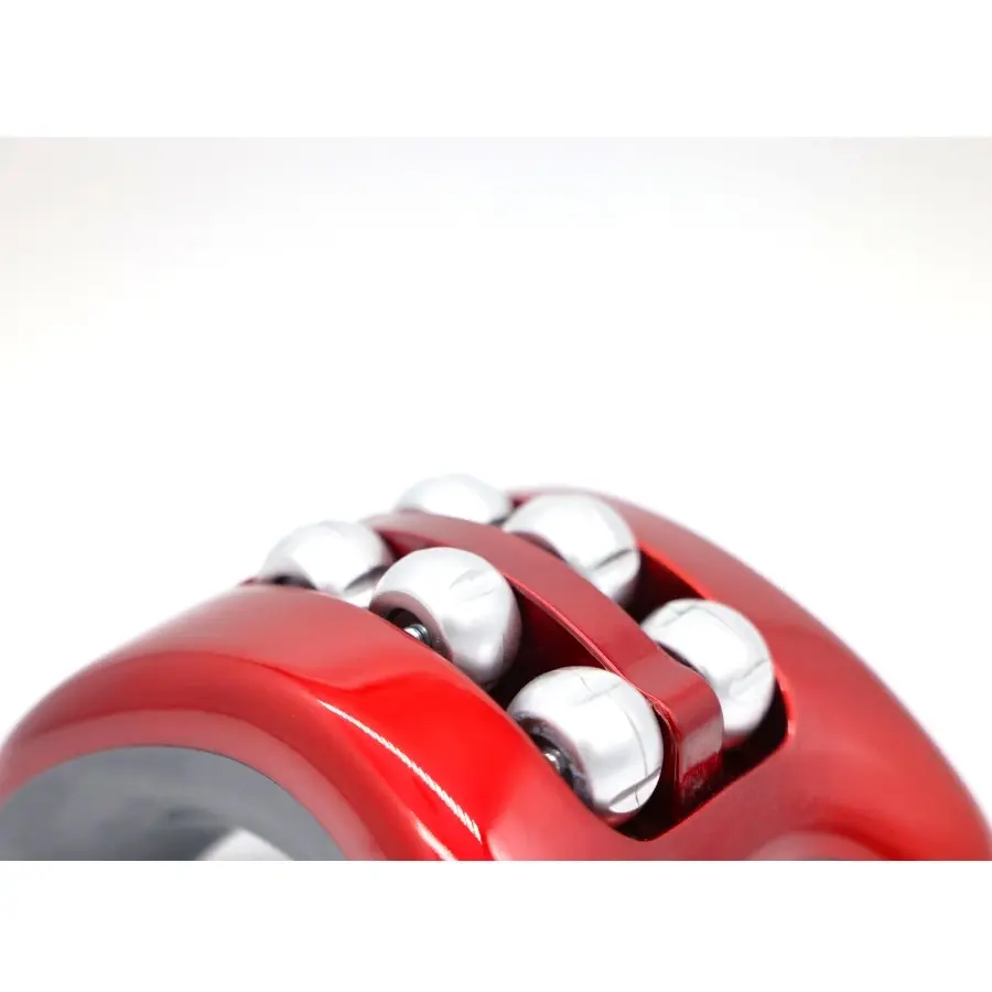 3x Spatastic 15cm Mini Vibrating Foot Massager/Relaxing Shiatsu Roller Red