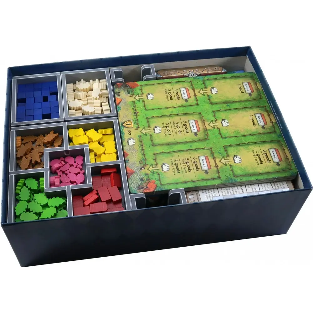 Folded Space Game Inserts Divider Tray Boardgame Organiser Box For Hallertau