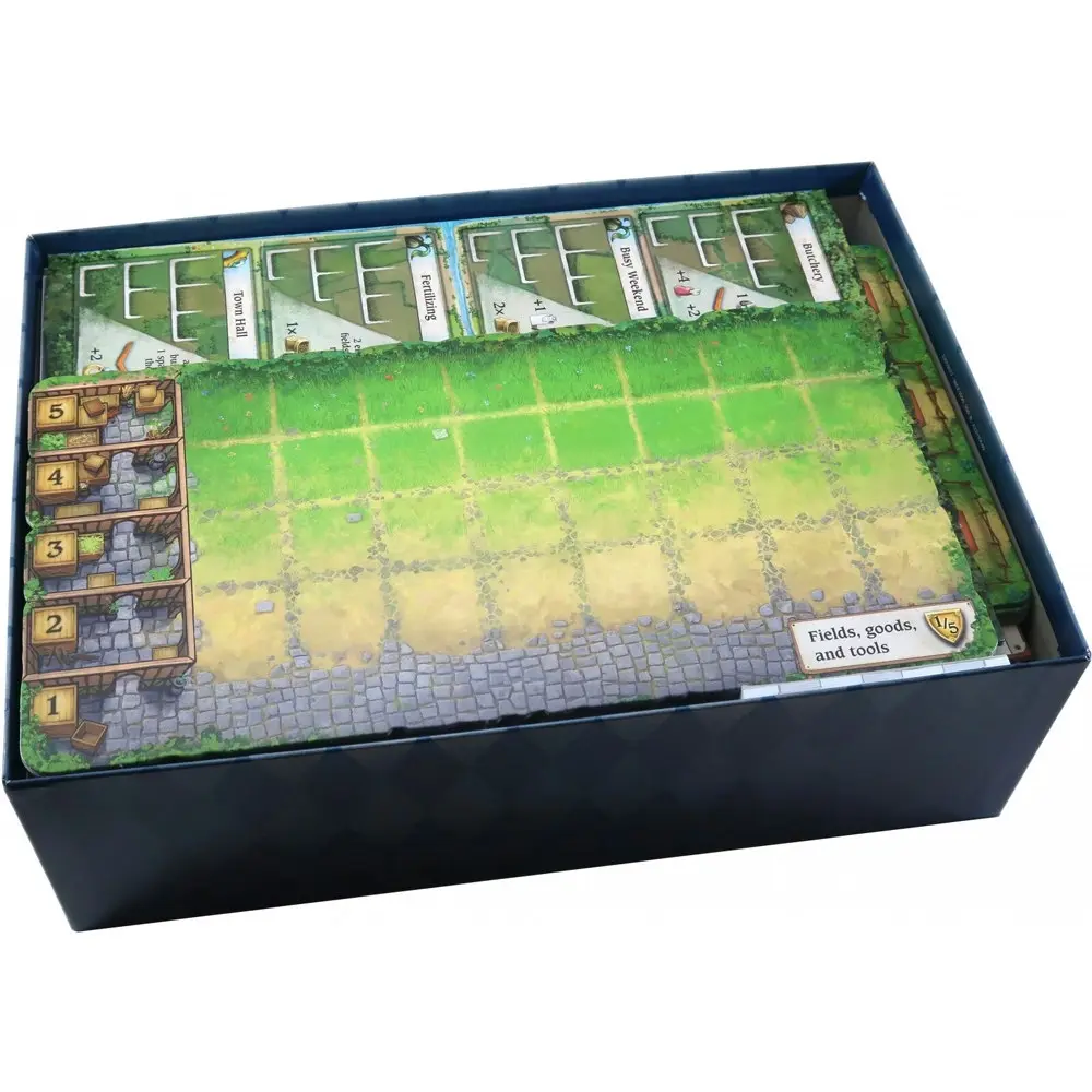 Folded Space Game Inserts Divider Tray Boardgame Organiser Box For Hallertau