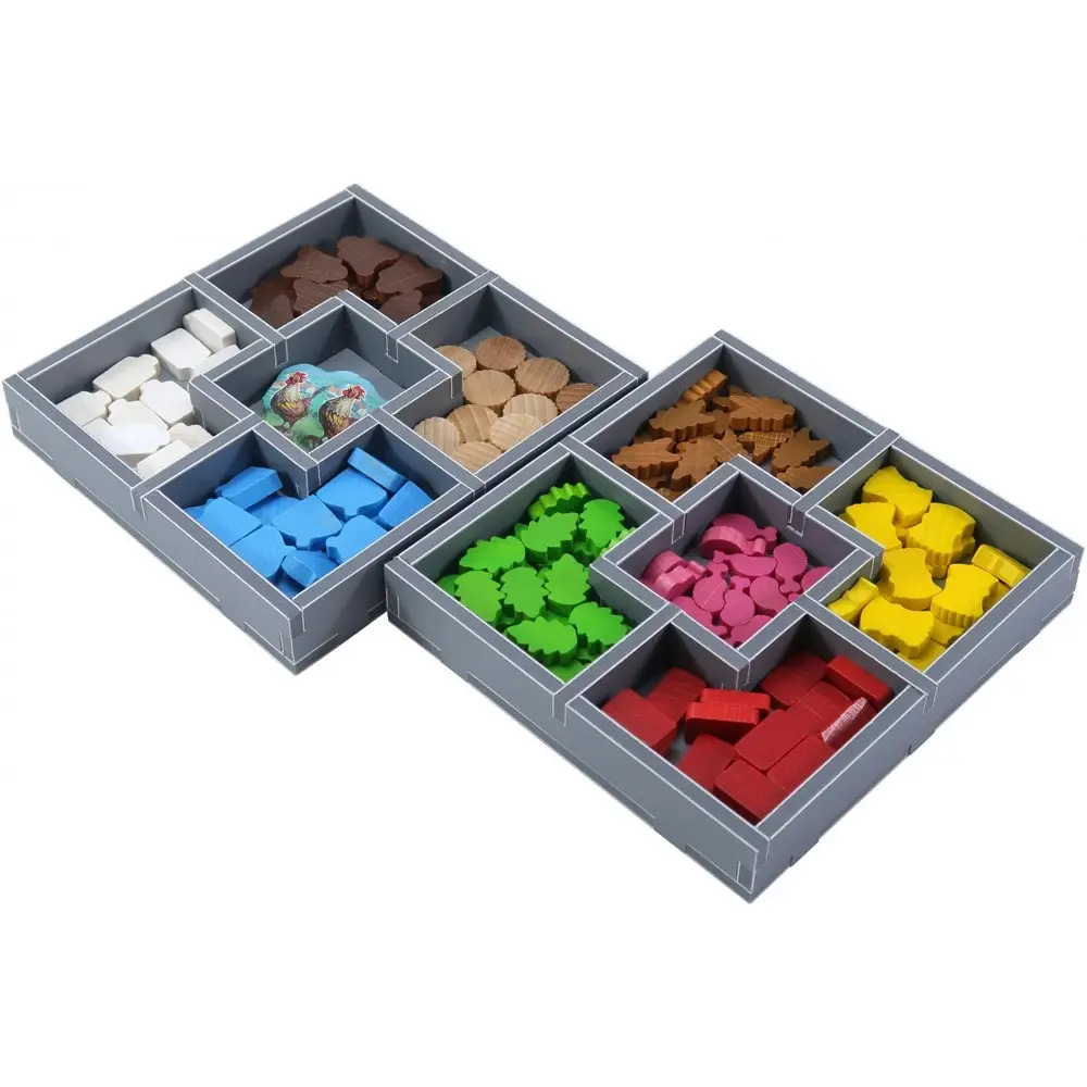 Folded Space Game Inserts Divider Tray Boardgame Organiser Box For Hallertau