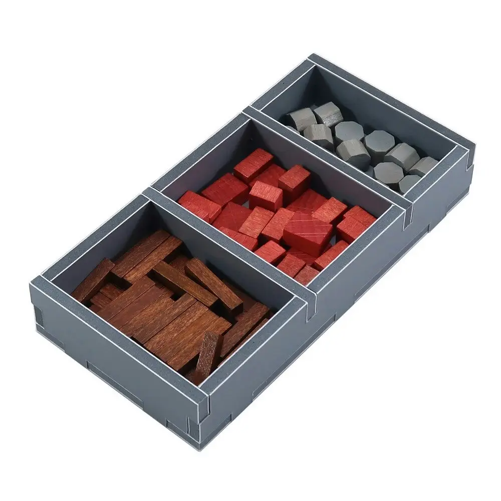 Folded Space Game Inserts Divider Tray Boardgame Organiser For Stone Age