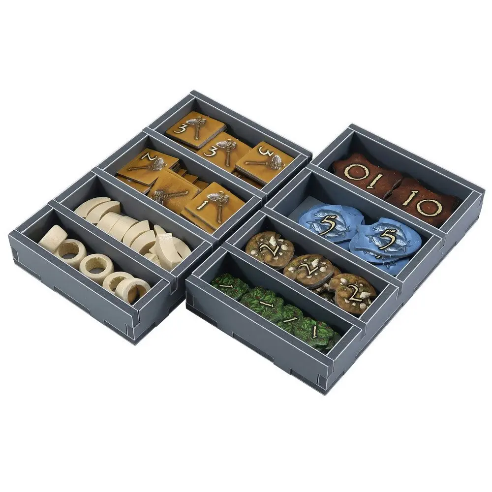 Folded Space Game Inserts Divider Tray Boardgame Organiser For Stone Age