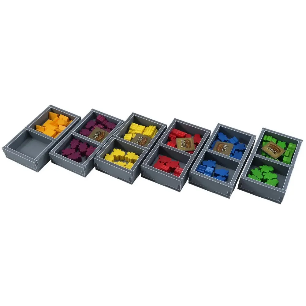 Folded Space Game Inserts Divider Tray Boardgame Organiser For Stone Age